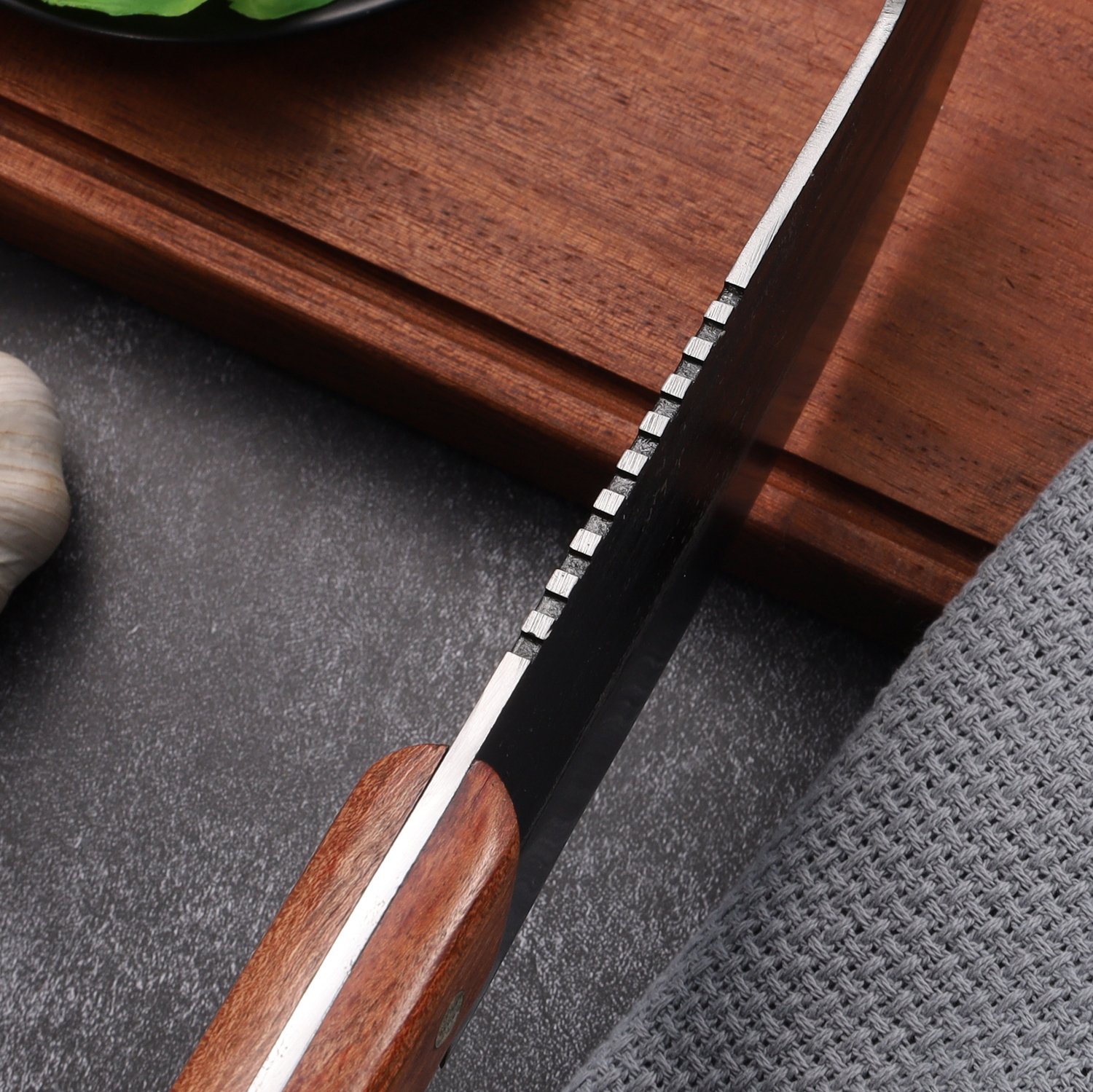 hand forged butcher knife high carbon steel kitchen knife set meat cleaver boning knife viking knife for brisket trimming, gift for dad