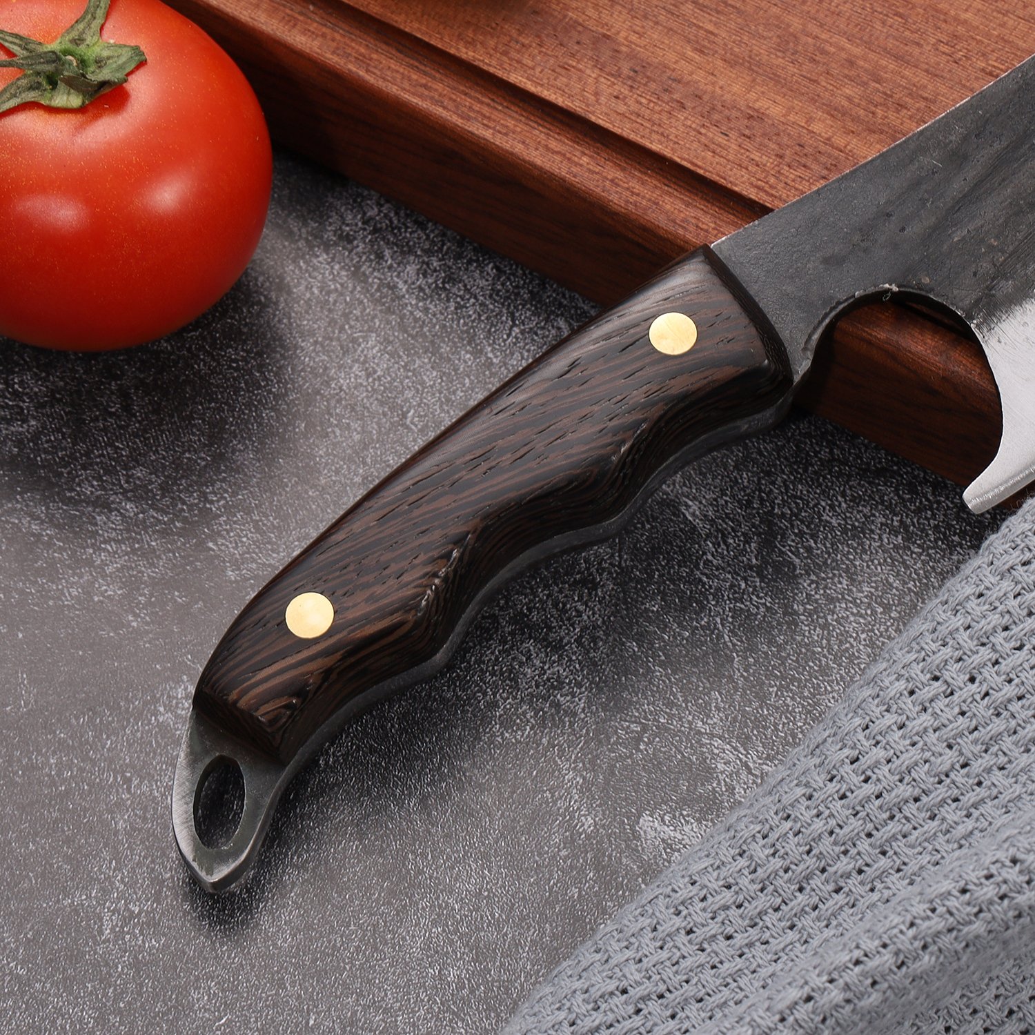 portable boning knife cleaver butcher hand forged butcher knife for steak vegetable fruit knife with sheath barbecue picnic camping outdoor kitchen knives