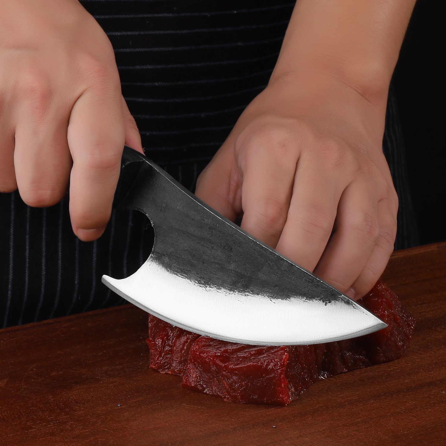 portable boning knife cleaver butcher hand forged butcher knife for steak vegetable fruit knife with sheath barbecue picnic camping outdoor kitchen knives