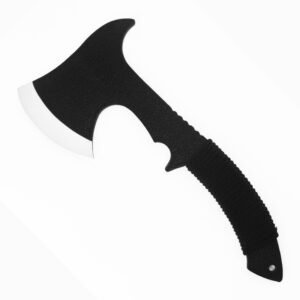 throwing axes tomahawks wrapped handle flat black cord for outdoor hiking , garden ,survival gear